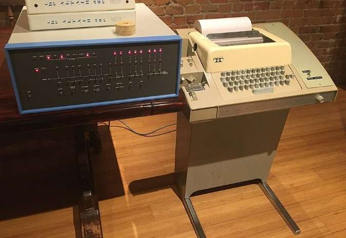 Altair 8800 and Model 33 ASR Teletype